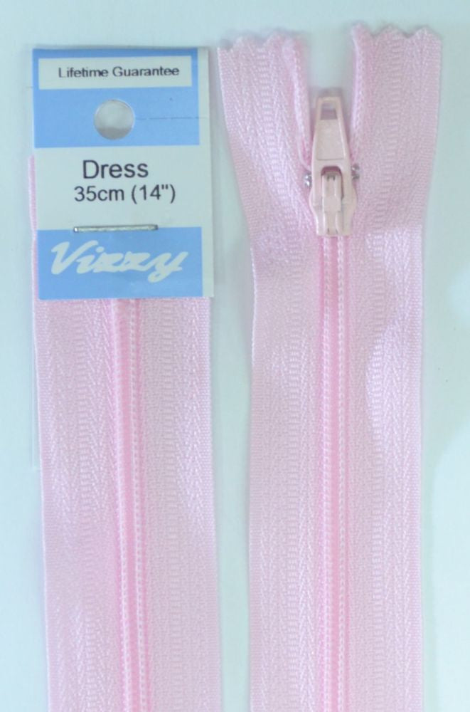 35cm Baby Pink Zipper