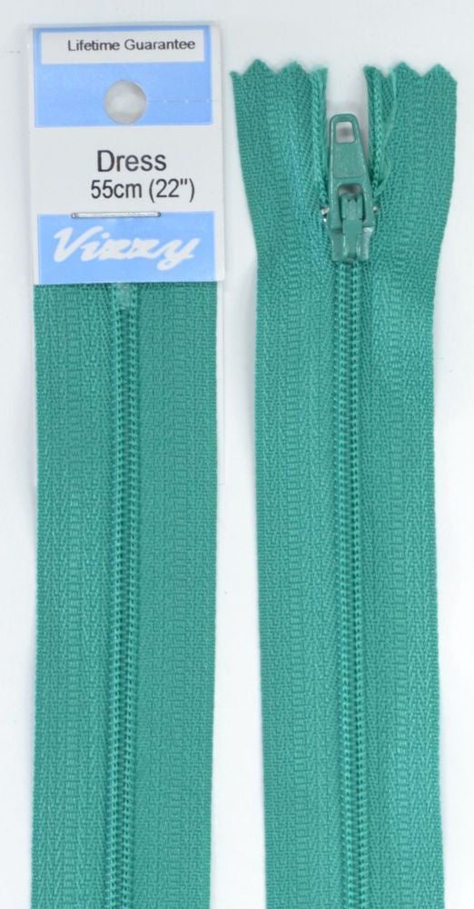55cm Sea Mist Zipper