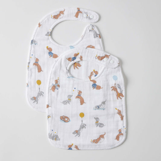Puppy Play Muslin Bib Set 2