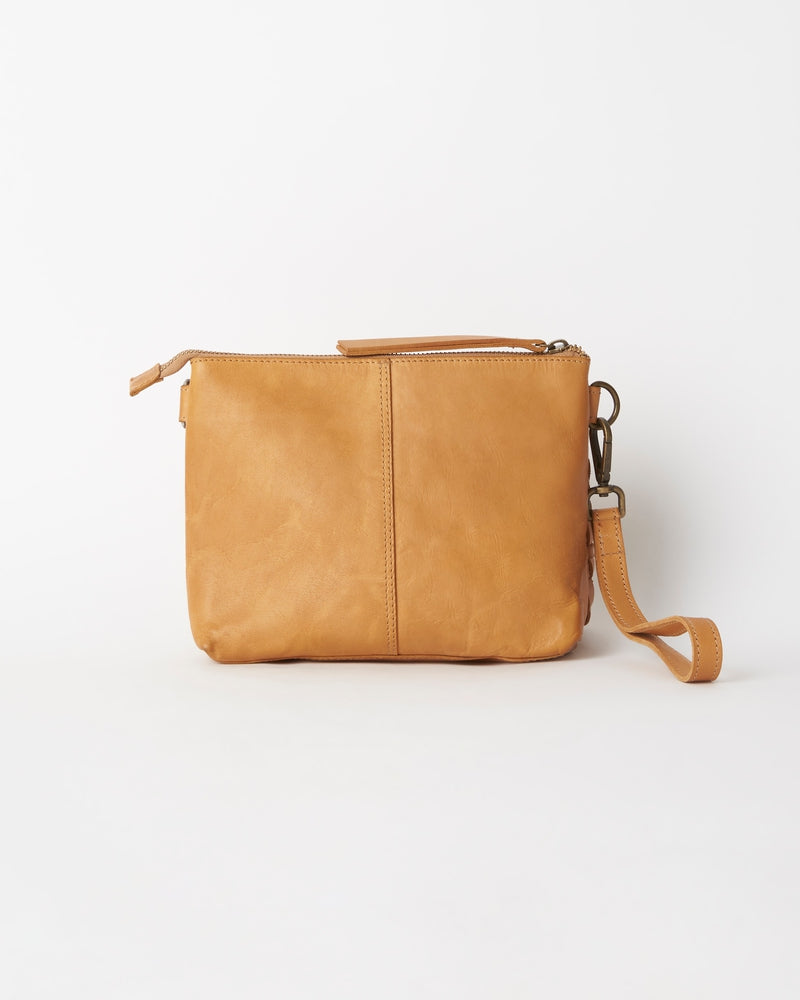 Woven Pouch Bag Tan