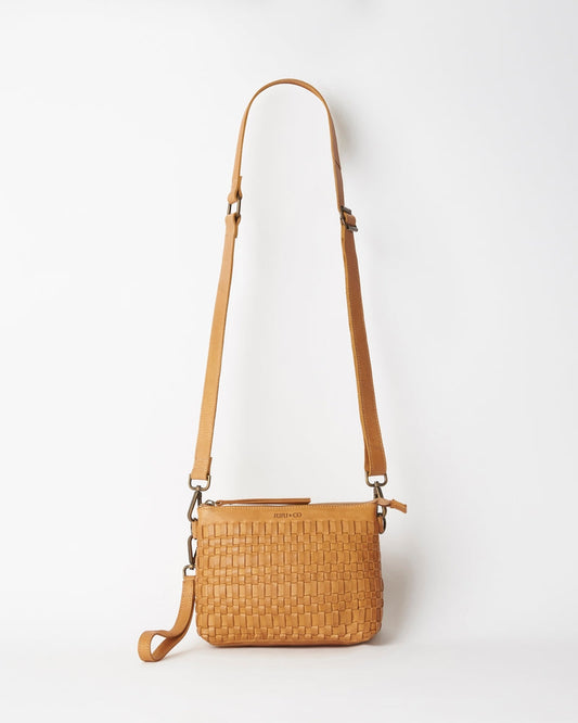 Woven Pouch Bag Tan