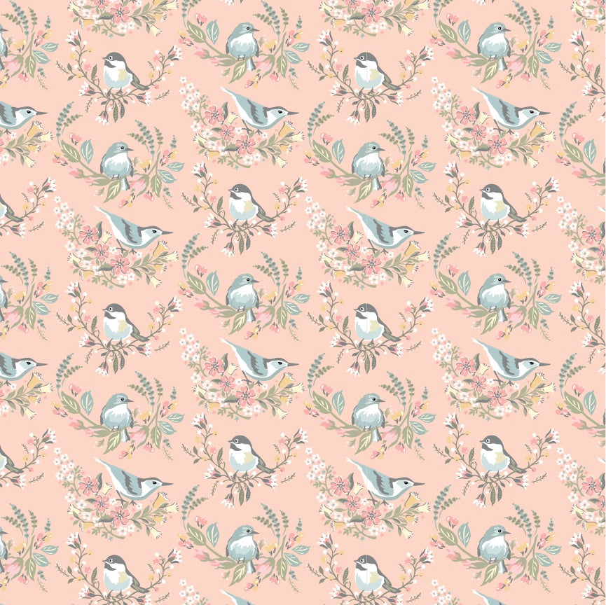 Songbird Serenade Meadow Nests Pink