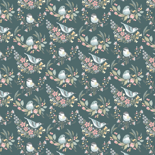 Songbird Serenade Meadow Nests Teal
