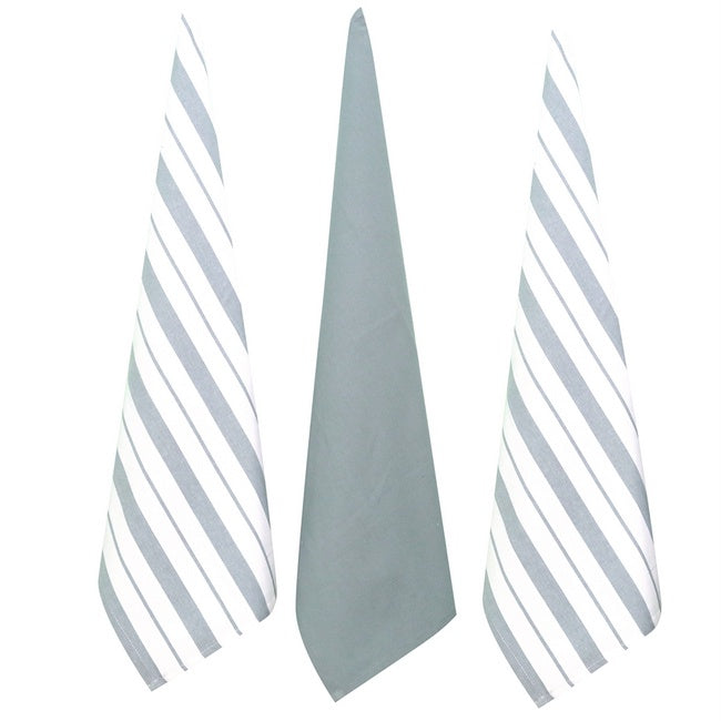 French Stripe Tea Towel Blue