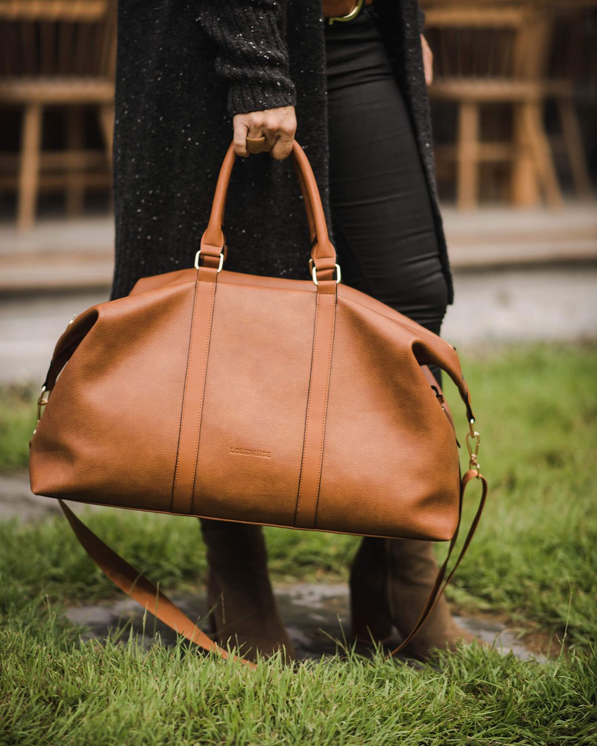 Boston Weekender Travel Bag Tan