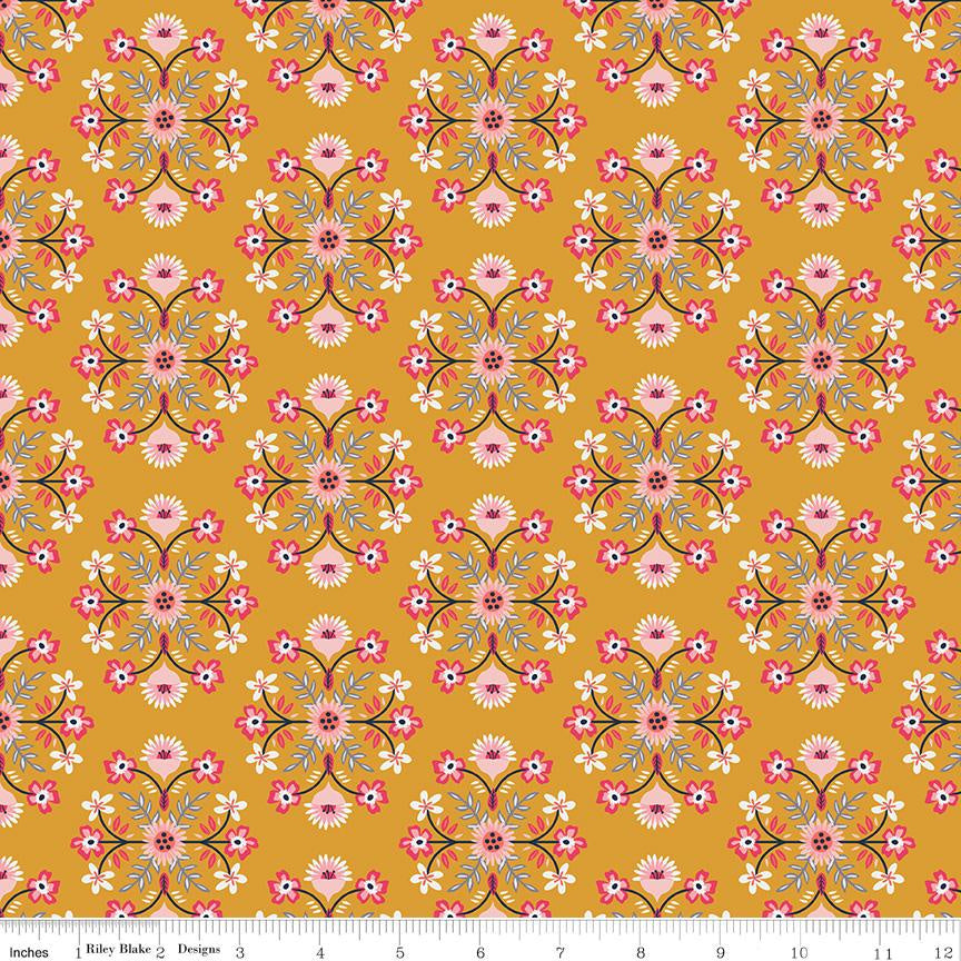 Golden Aster - Motif Mustard