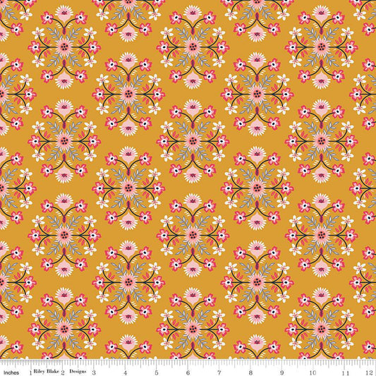 Golden Aster - Motif Mustard