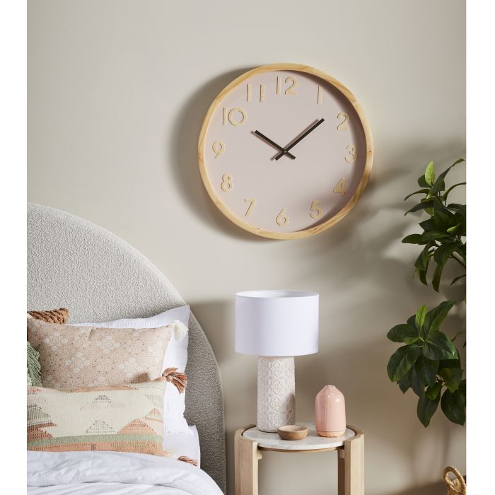 Leonard Wall Clock Pink