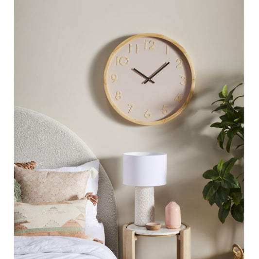 Leonard Wall Clock Pink
