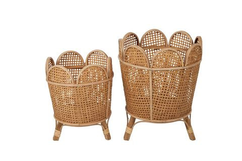 Romelo Rattan Planter - Lge