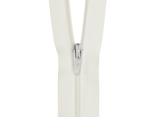 15cm White Zipper