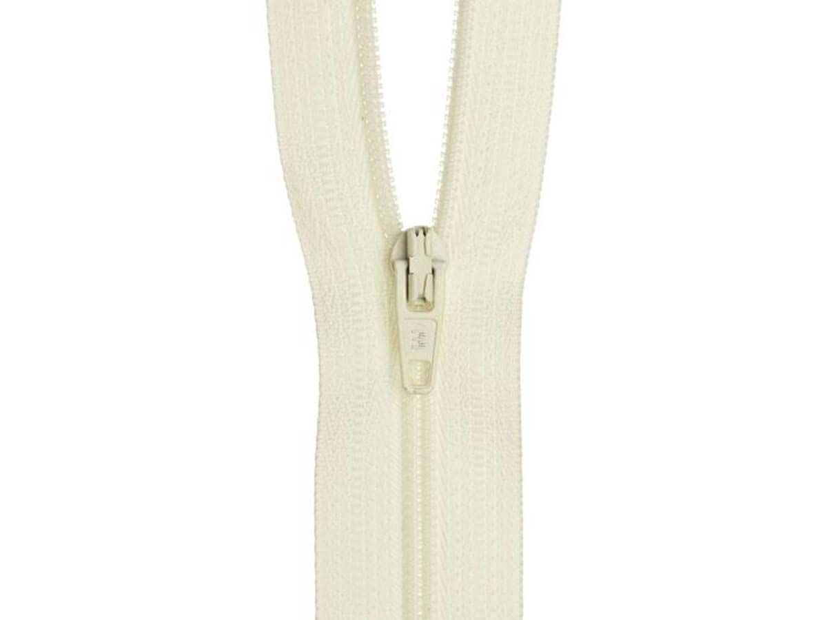 15cm Cream Zipper