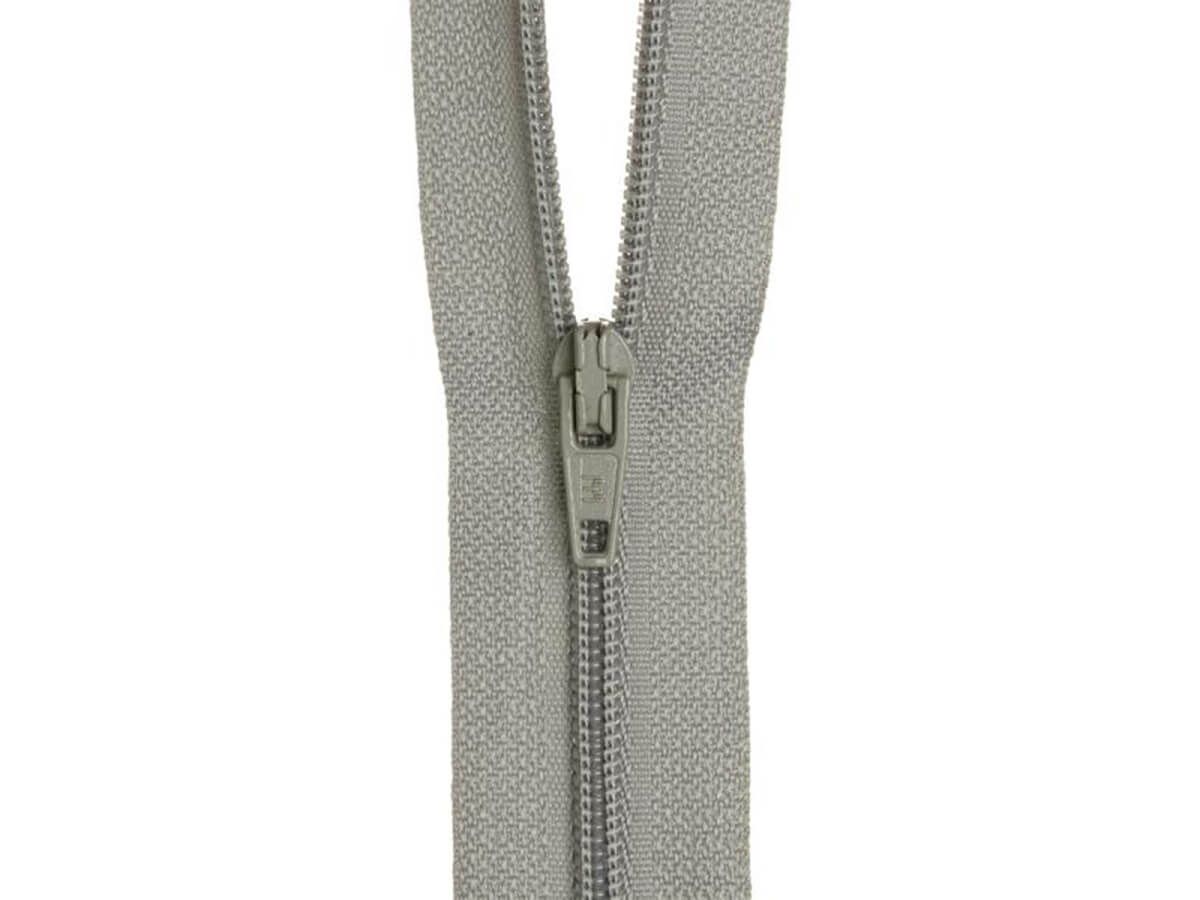 20cm Pearl Grey Zipper