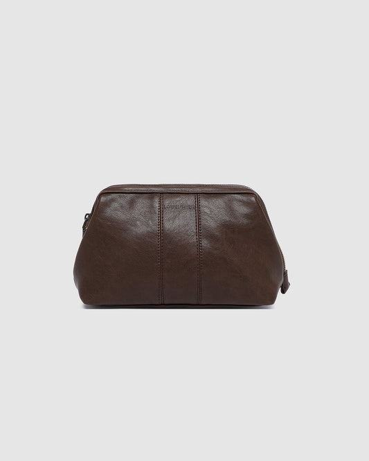Albie Cosmetic Case - Saddle Chocolate
