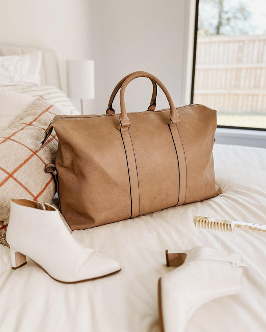 Boston Weekender Travel Bag Camel