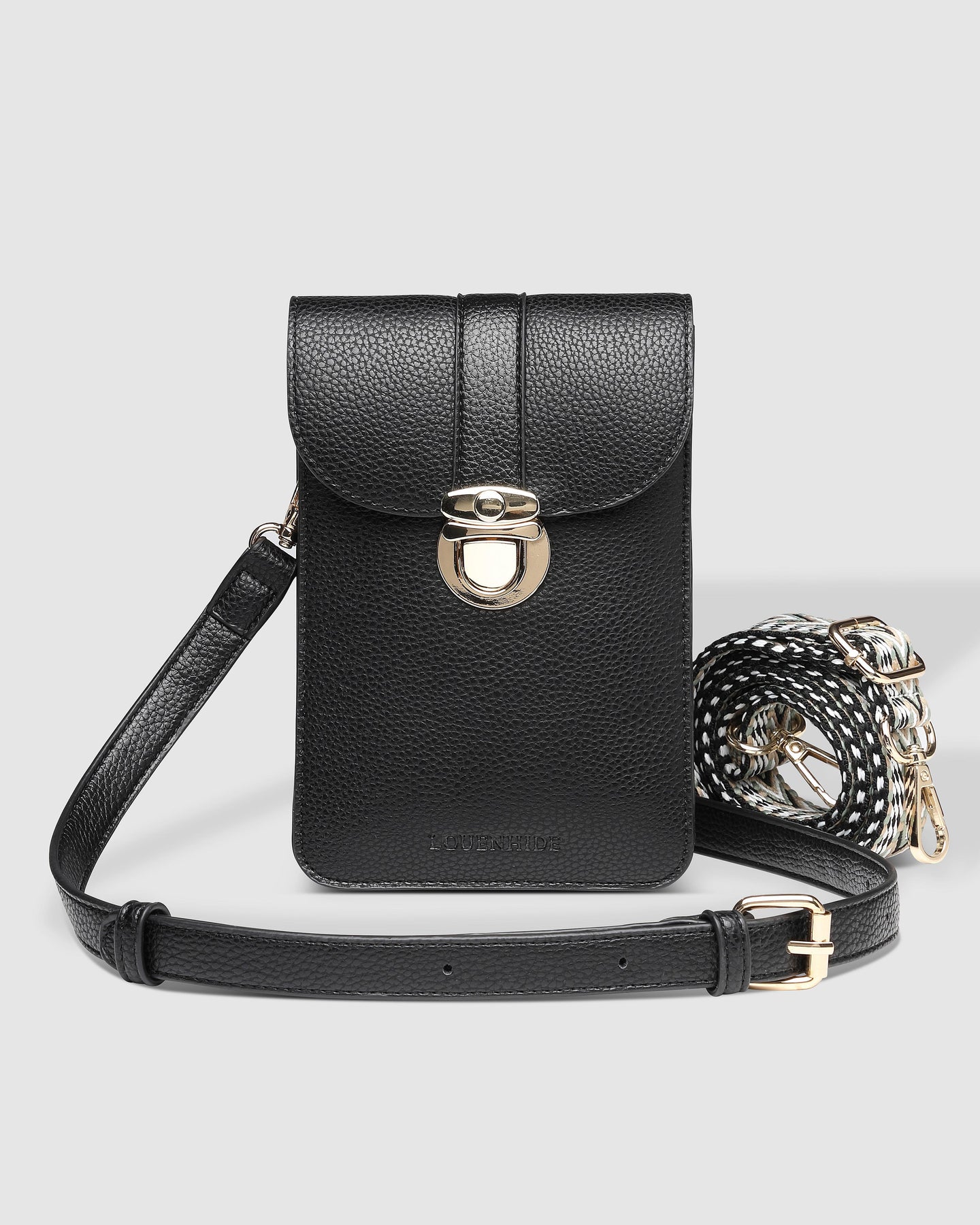 Fontaine Phone Crossbody Bag - Black