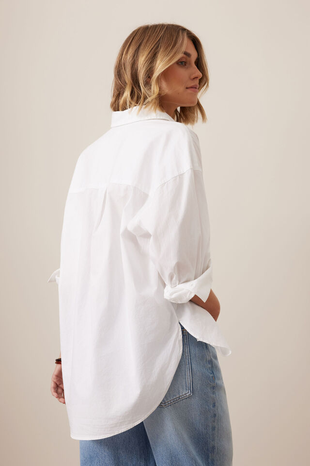 Peta Oversized Shirt - White