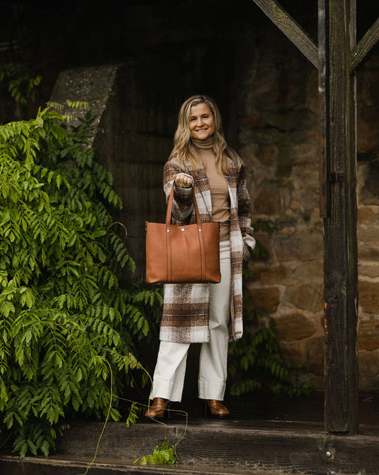 Nevada Tote Bag Tan Ezra