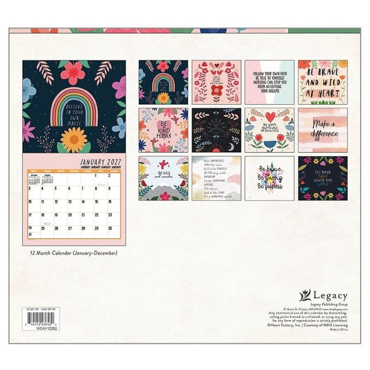 2027 Legacy Live Laugh Love Calendar