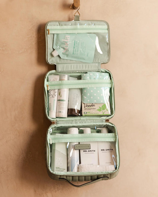 Maggie Cosmetic Case Sage Green