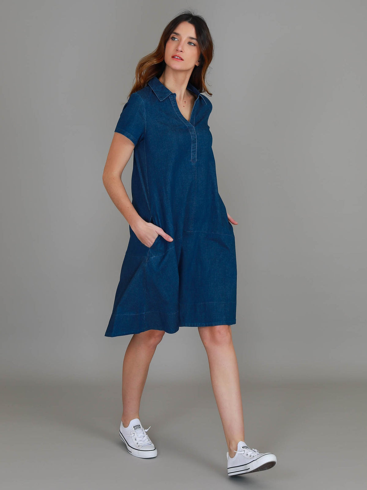 Tibby Denim Dress – Jean Blue