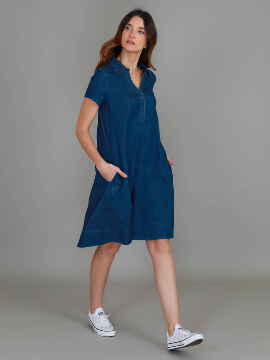 Tibby Denim Dress – Jean Blue