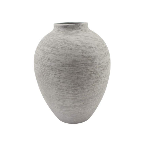 Brushed White Classic Vase