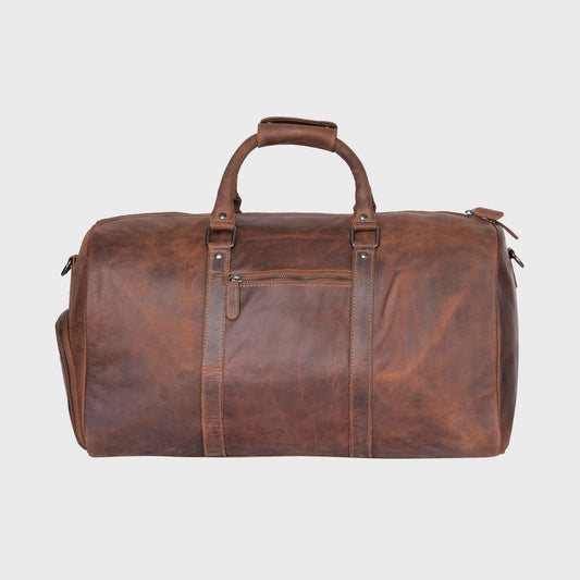 Leather Overnight Bag Milan - Sandal