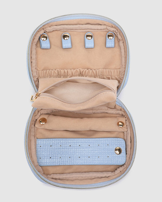 Rita Jewellery Case - Pastel Blue