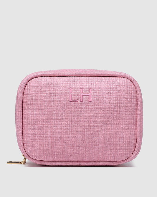 Rita Jewellery Case - Pastel Pink