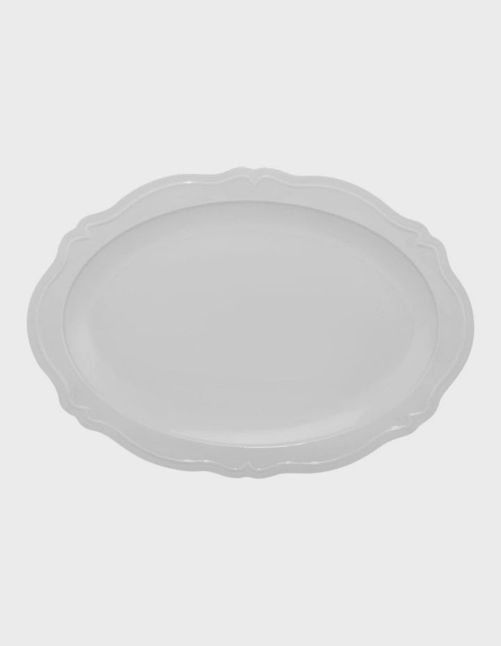 Florence Scallop Platter 35x25cm White Gift Boxed