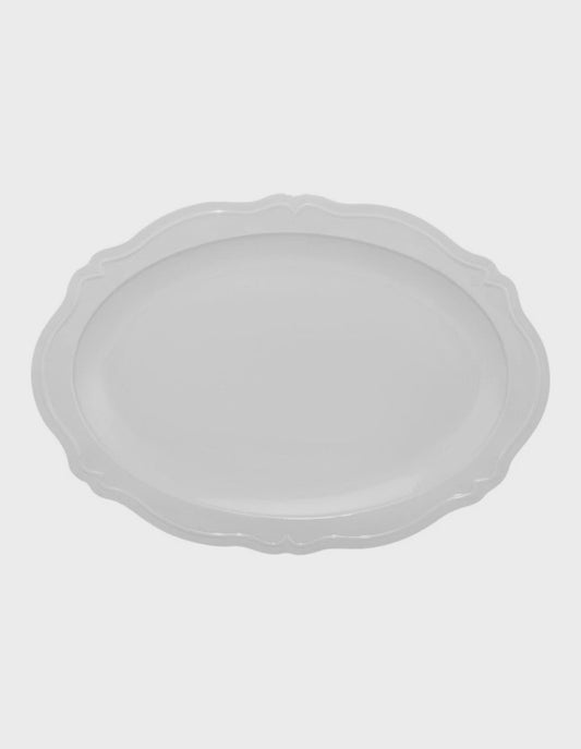 Florence Scallop Platter 35x25cm White Gift Boxed