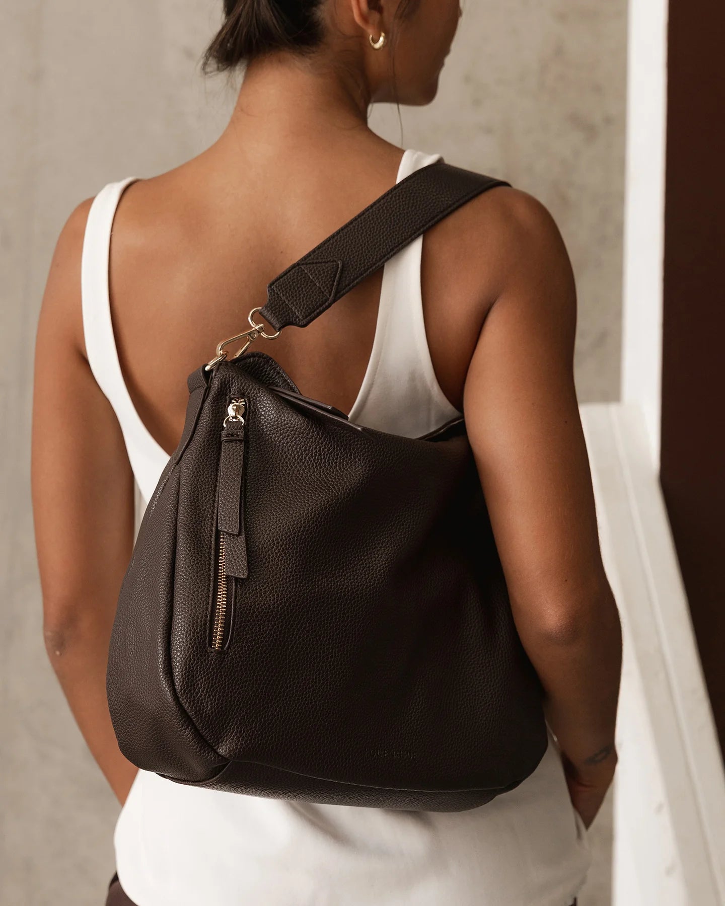 Nadia Shoulder Bag - Chocolate
