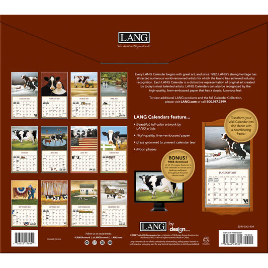 2025 Cows Cows Cows Calendar