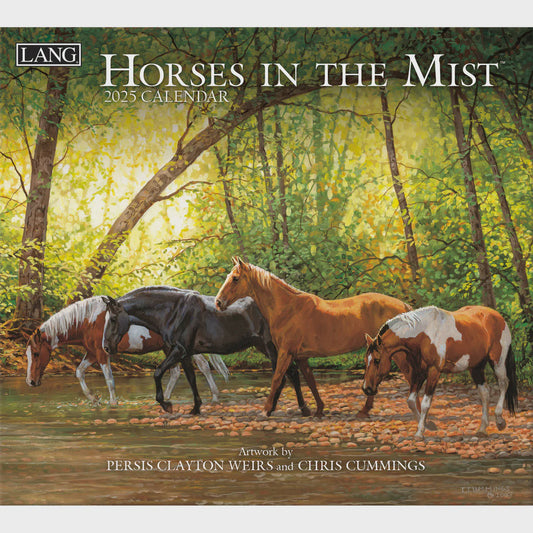 2025 Lang Horses In The Mist Calendar