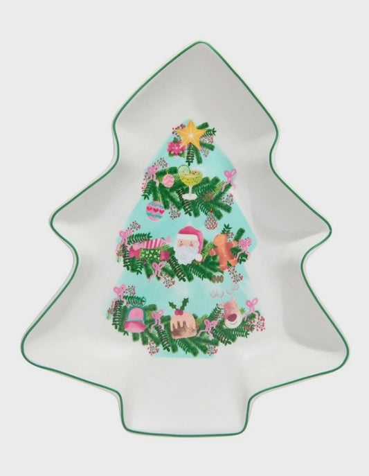 Tis The Season Tree Dish 25cm Gift Boxed