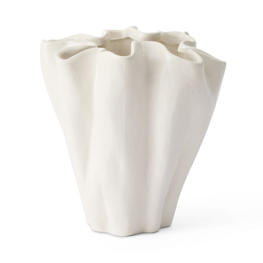 Ripple Cream Vase