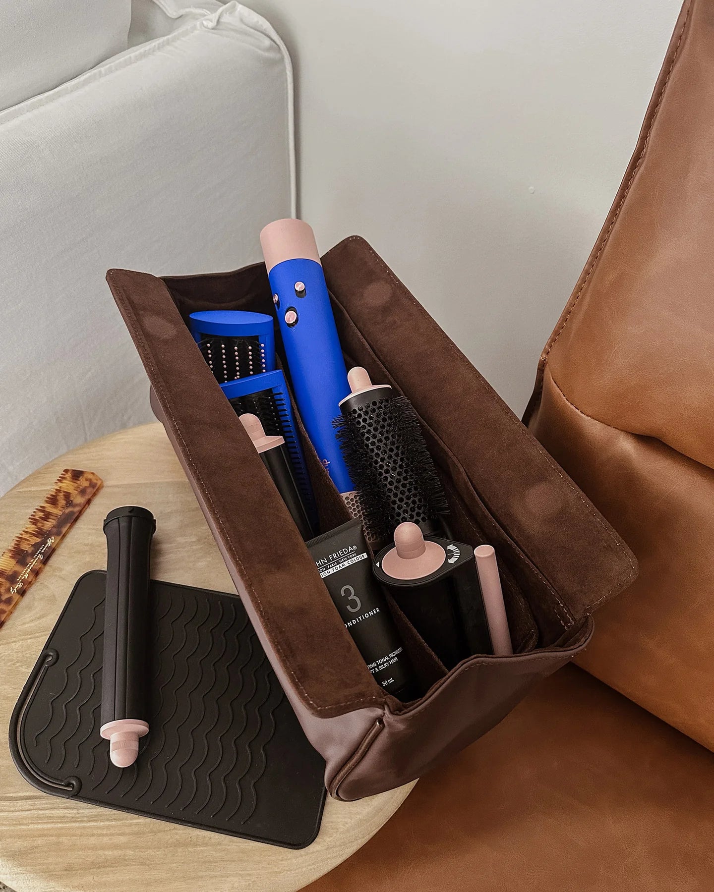 Margot Hair Tool Travel Case - Chocolate