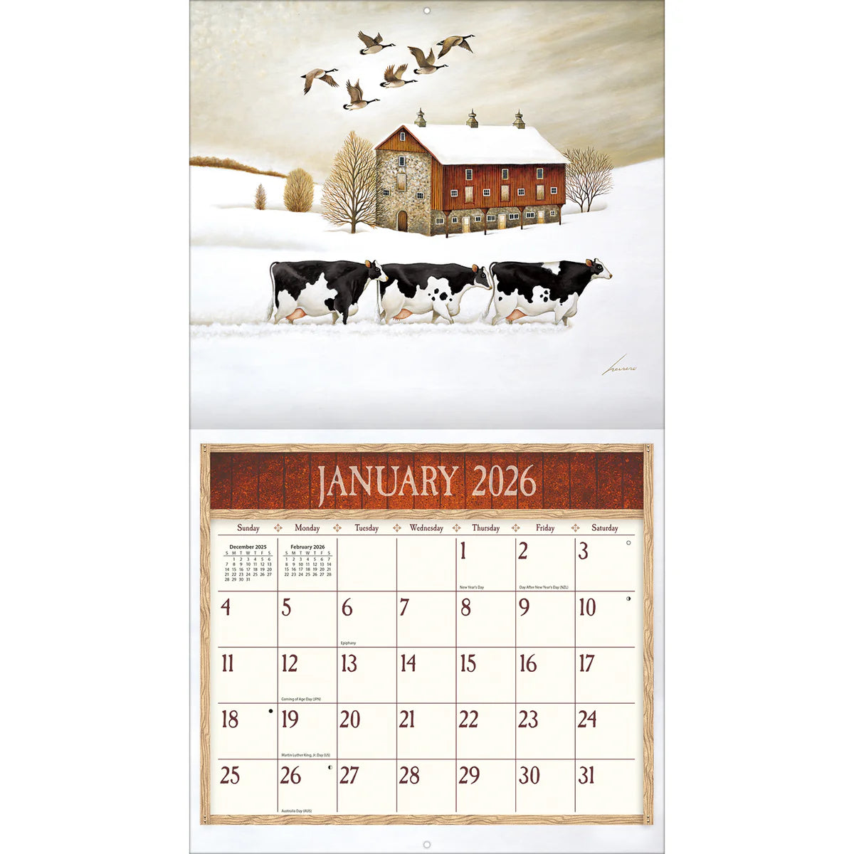 2026 Lang Cows Cows Cows Calendar