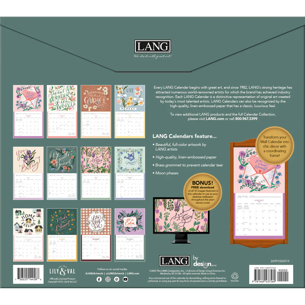 2026 Lang Be Gentle Calendar