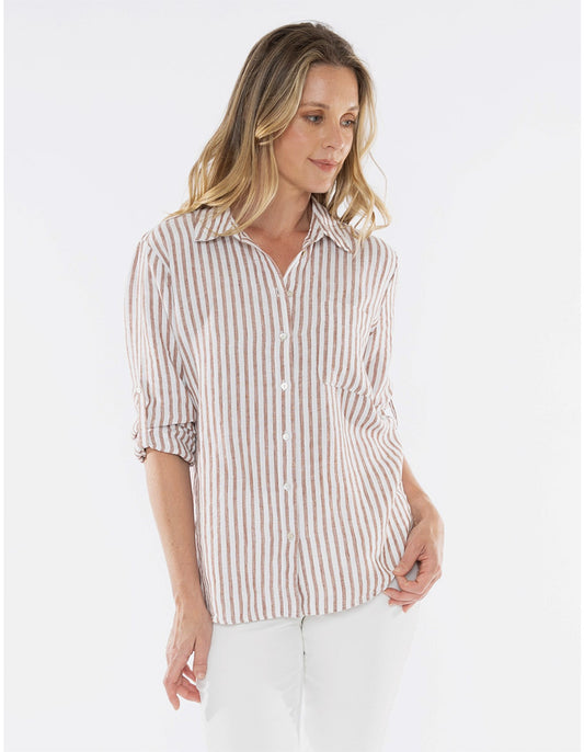 Stripe Linen Shirt Nutshell