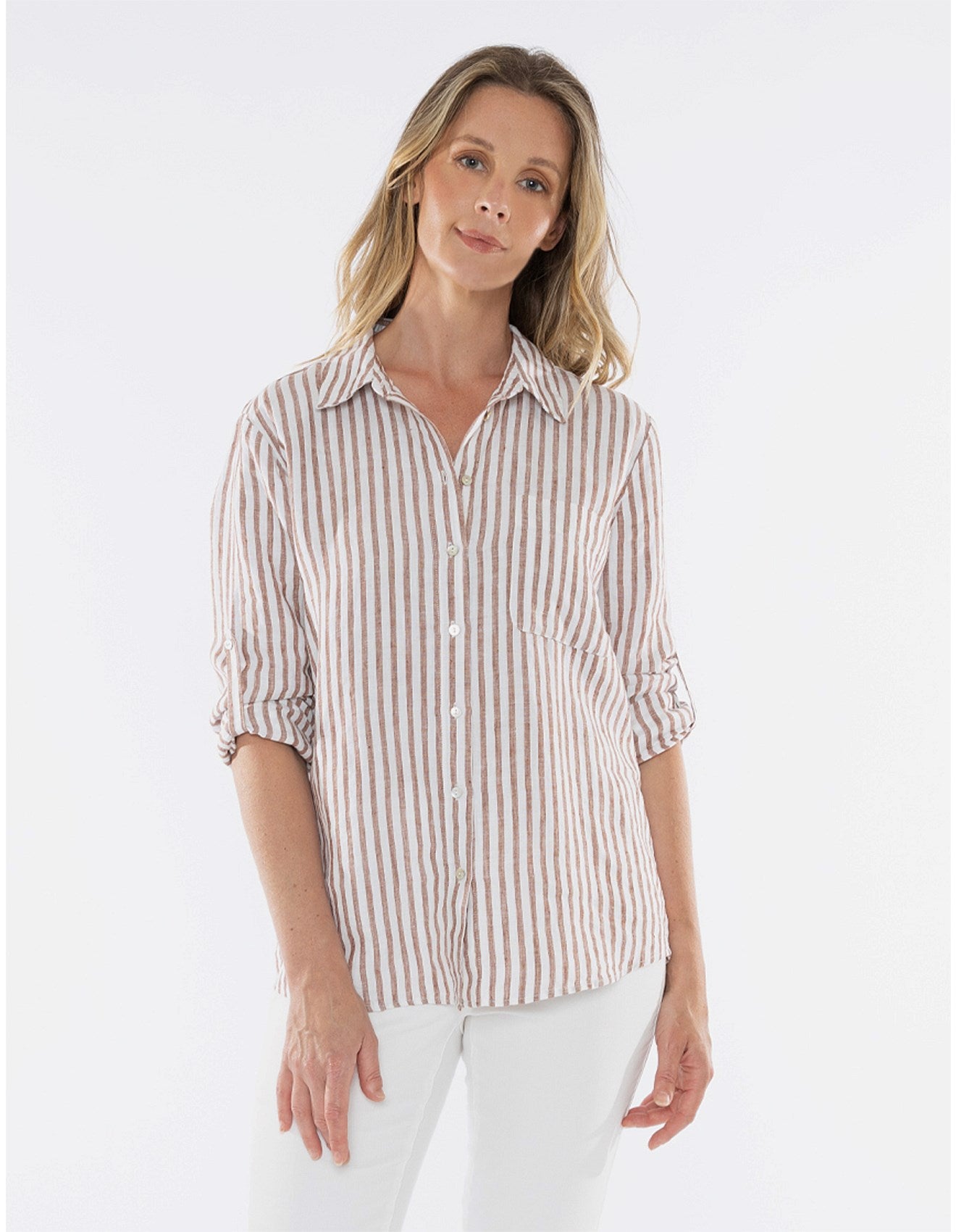 Stripe Linen Shirt Nutshell