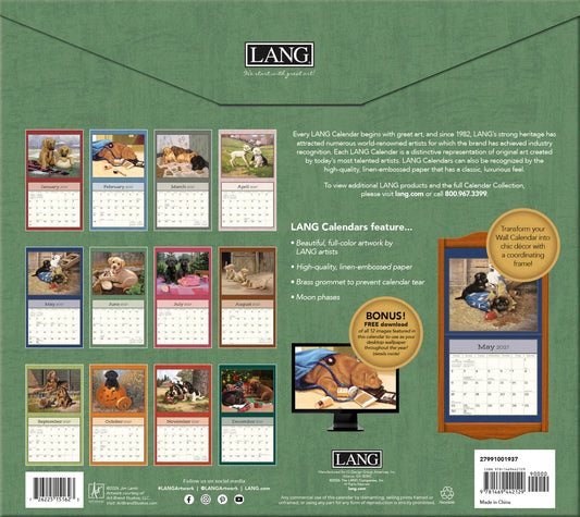 2027 Lang Puppy Calendar