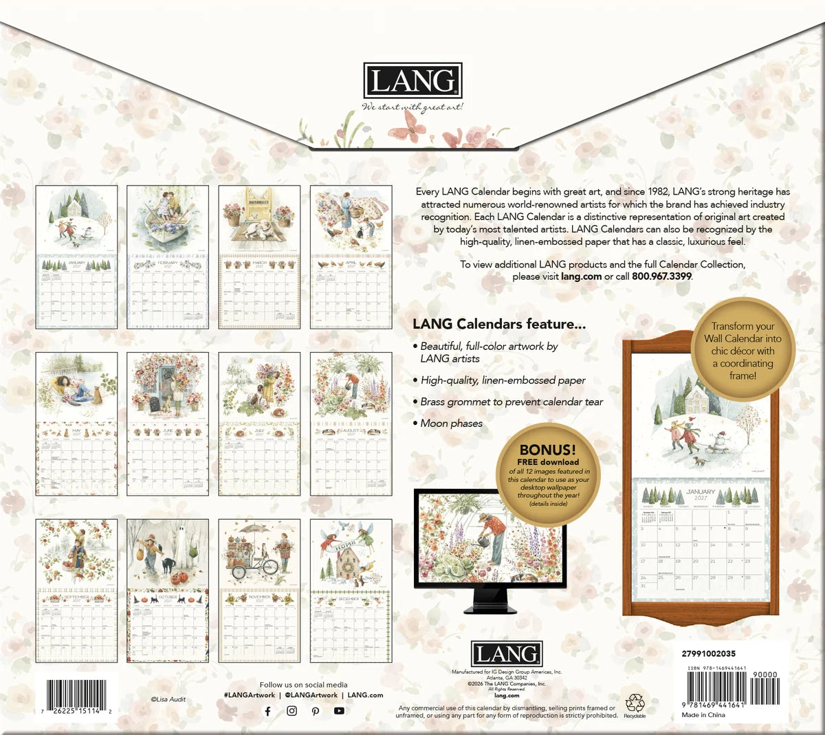 2027 Lang Blissful Moments Calendar