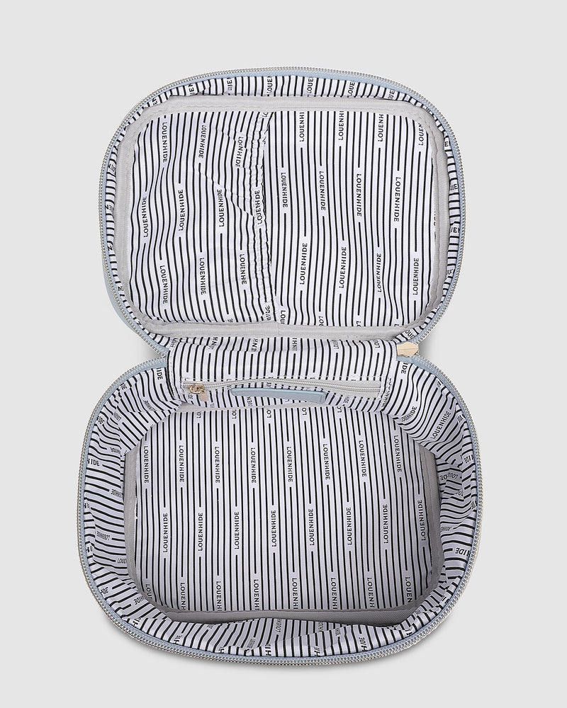 Shona Cosmetic Case - Dusty Blue