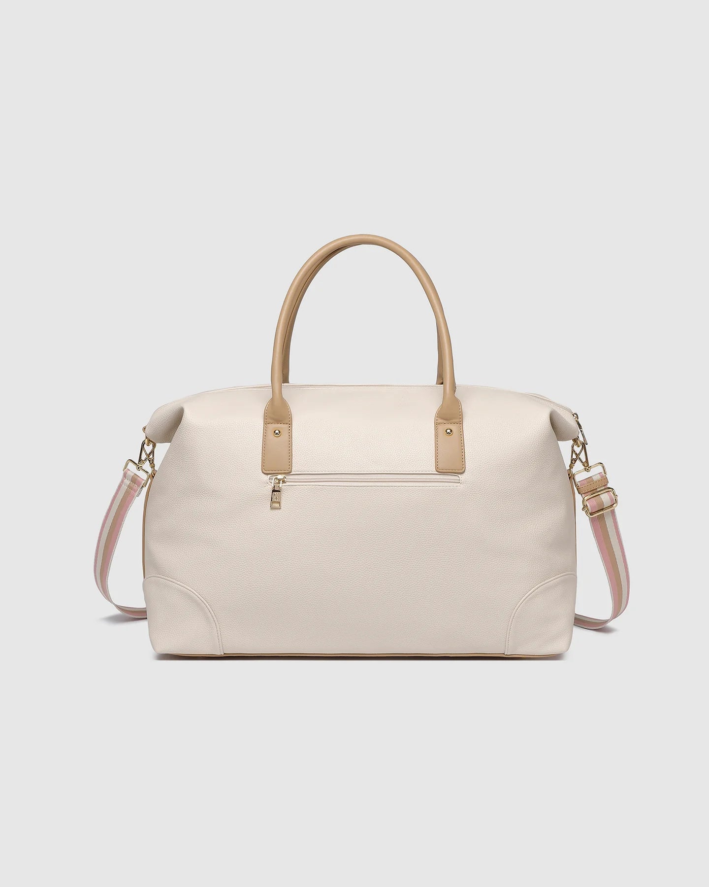 Alexis Stripe Weekender Travel Bag - Vanilla
