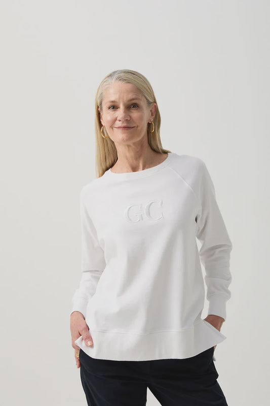 GC Logo Sweater White