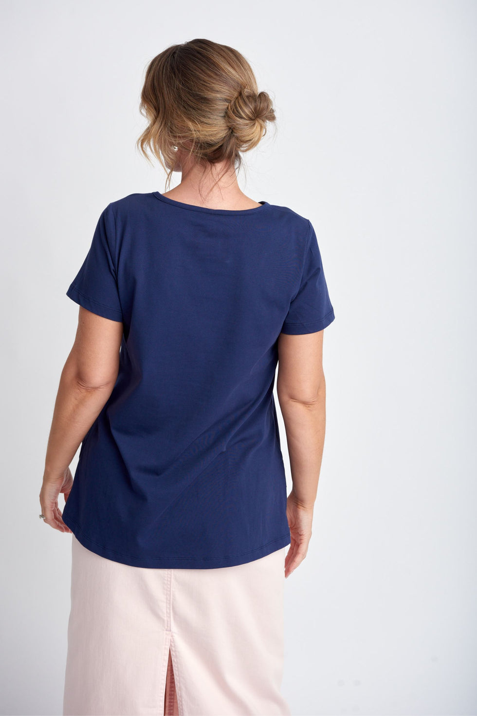 A Line Tee Navy