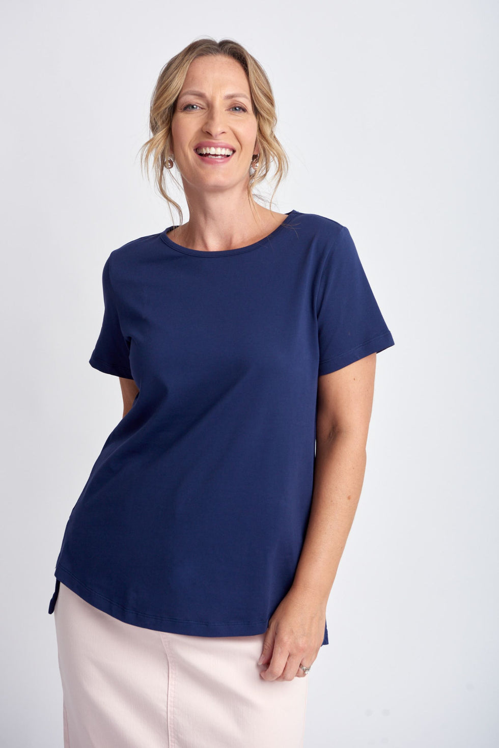 A Line Tee Navy