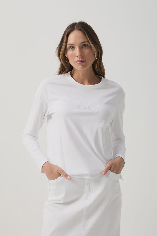 GC Long Sleeve Jersey Tee - White